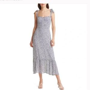 Reformation Nikita Tie Midi Dress B469